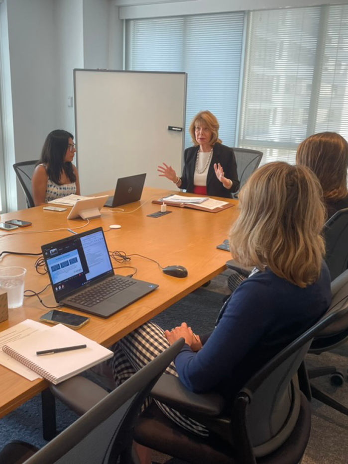 F285D8A4-758B-4E72-B867-6E29606A2CC4_1_105_c Susan Esserman speaking to Verizon about human trafficking